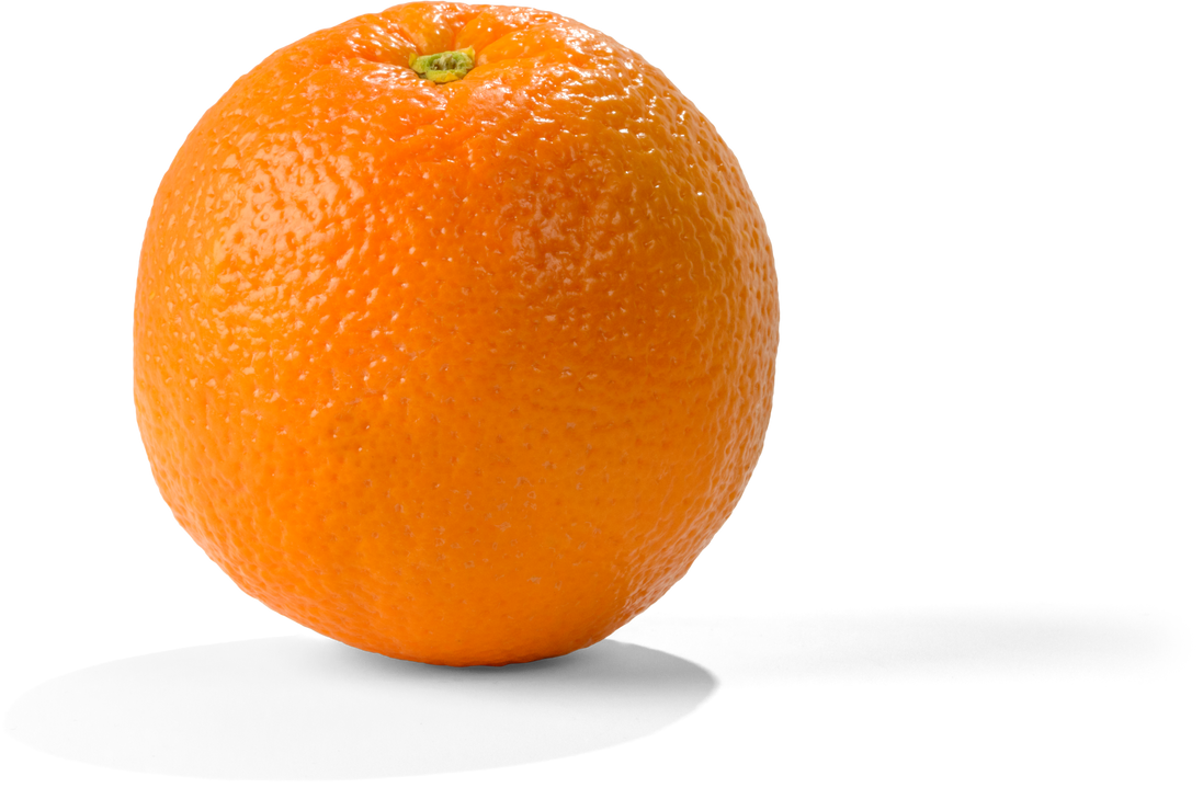 Fresh and Ripe Orange - Isolated